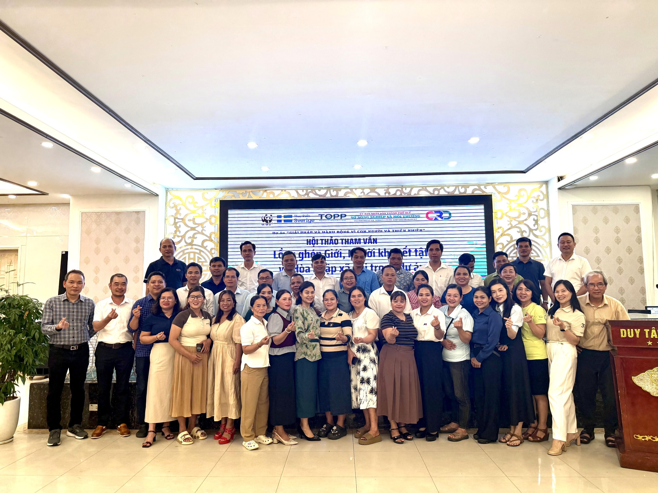 TẬP HUẤN LỒNG GHÉP GIỚI VÀ HÒA NHẬP XÃ HỘI TRONG CÁC HOẠT ĐỘNG BẢO TỒN TẠI THÀNH PHỐ HUẾ